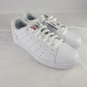 K-Swiss Court Paladin Mens White Leather Low Top Sneakers 08505-101-M Size 10